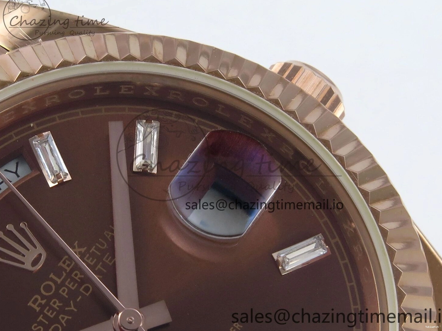 40 Date KF 1:1 (Gain Bracelet Brown Day on VR3255 228235 Edition Dial Weight) Crystal President RG Best 0107